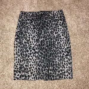 Express Leopard Skirt